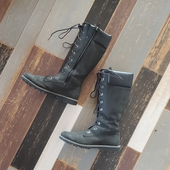 TIMBERLAND Tall Black Boots - Picture 9 of 14